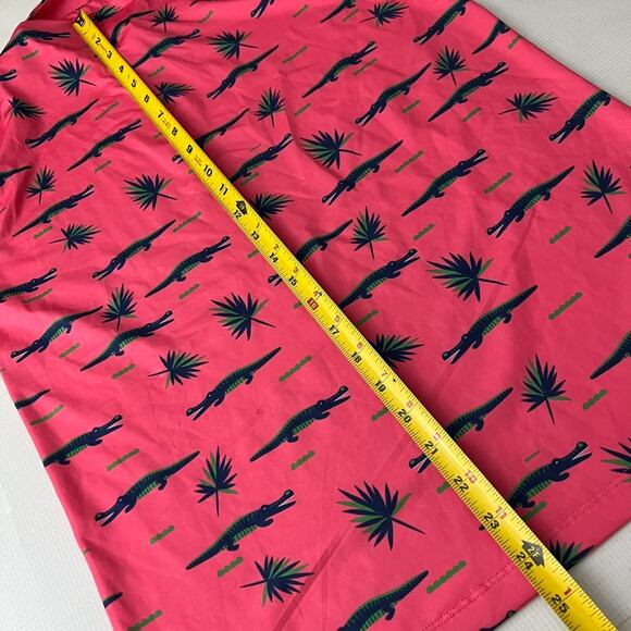Waggle Alligator Palm Polo Shirt  Pink Boys Size XL - Picture 4 of 6